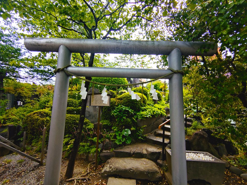 埼玉県川口市 鎮守氷川神社の青木富士鳥居 埼玉県川口市 鎮守氷川神社の青木富士鳥居