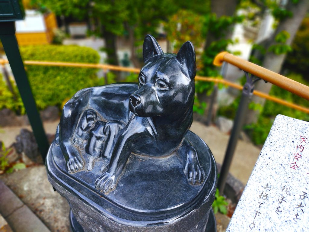 埼玉県川口市 鎮守氷川神社のなで犬像 埼玉県川口市 鎮守氷川神社のなで犬像