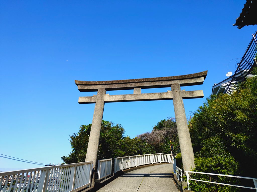 東京都北区 赤羽八幡神社の裏参道の鳥居