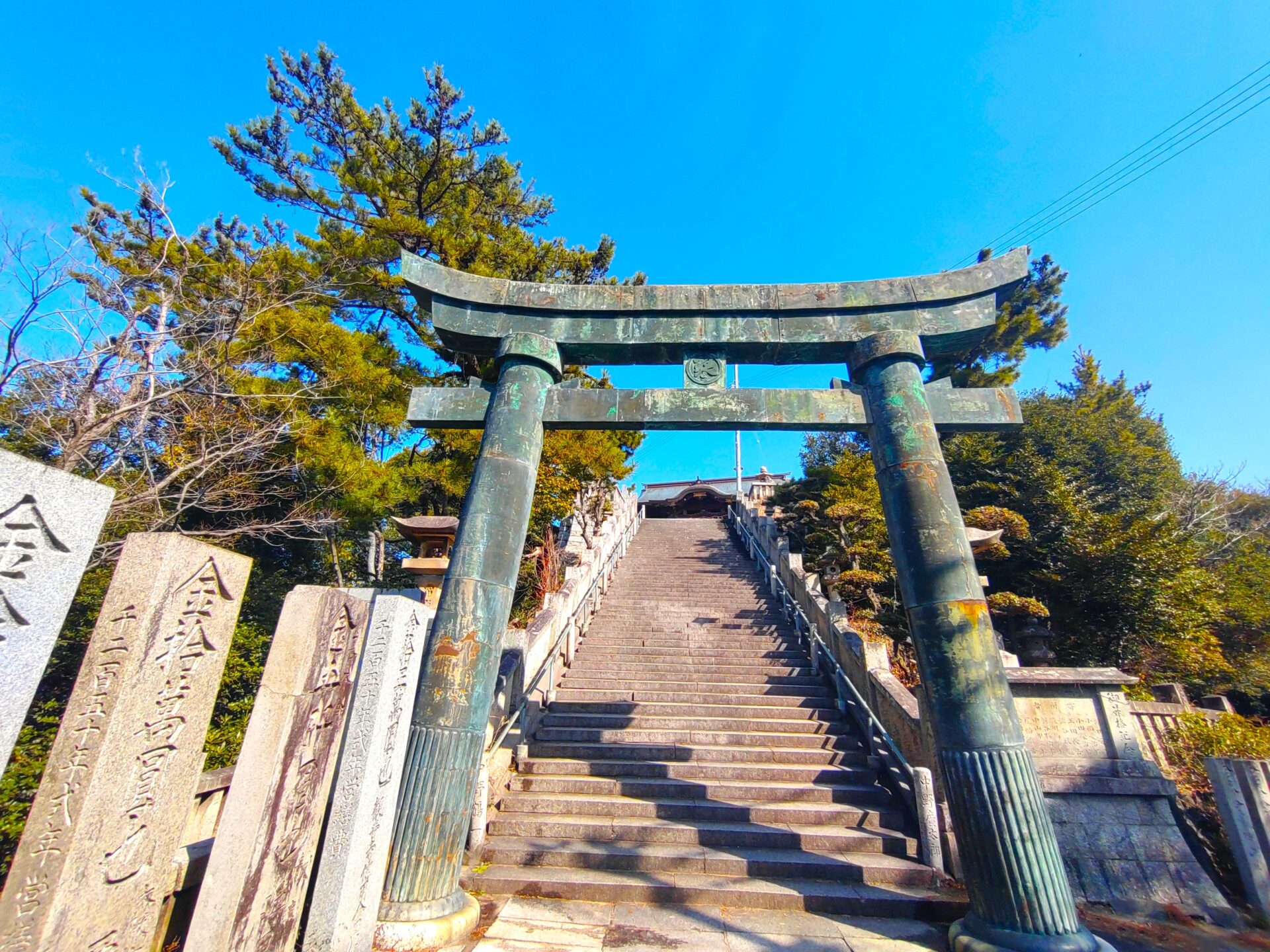 銭単位切手】昭和立太子礼 おしどり模様 3銭 絵はがき 琴弾公園琴弾