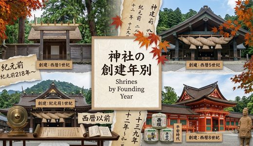 shrines by year of foundation 520x300 - 神社を目的別で探す
