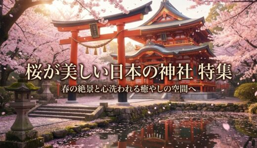 混在していない 桜が美しい神社(西日本)