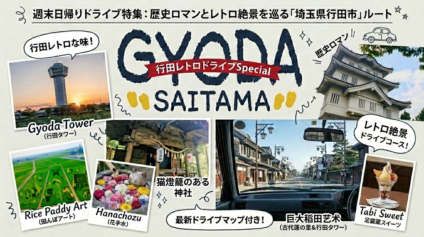 weekend drive gyoda historic retro route - トップページ用の固定ページ-日本語